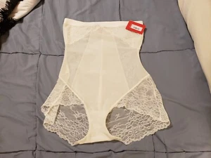 Spanx hoch taillierter Slip mit Spitze, sauber weiß Größe XL neu mit Etikett $ 64 - Bild 1 von 9