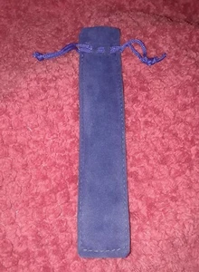 Luxurious *BLUE* Velvet Pen Pouch - for ALL Types of WRITING Tools! BRAND NEW! - Picture 1 of 12