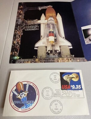 Flown STS-8 Challenger Cover USPS/NASA Mint Condition - Image 1 of 4