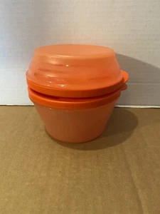 Tupperware Duo Bowls Set 1-S, 1-M Salmon w/interlocking Seals - NEW - Picture 1 of 2