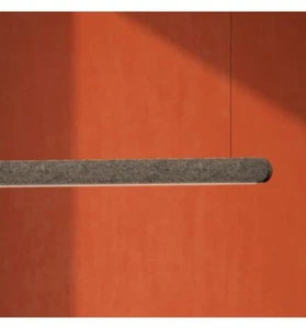 Pantalla de lámpara LED acústica regulable lineal lámpara colgante absorbente de sonido silenciosa - Imagen 1 de 9