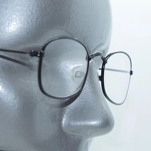Petite Oval Black Metal Wire Single Bridge Frame Reading Glasses +1.00 Lens - Picture 1 of 4