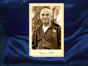 THOMAS MERTON Theologian Mystic Monastic Cabinet Card Photo Vintage Autograph - Picture 1 of 2