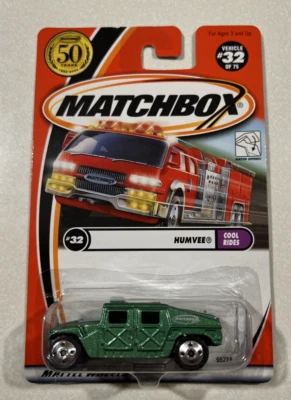 2001 Matchbox  #32 Cool Rides Green Humvee D3 - Image 1 of 2