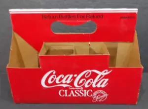 De colección. Paquete de 6 transportadores de cartón Coca-Cola Classic Original Formula Coca-Cola - Imagen 1 de 10