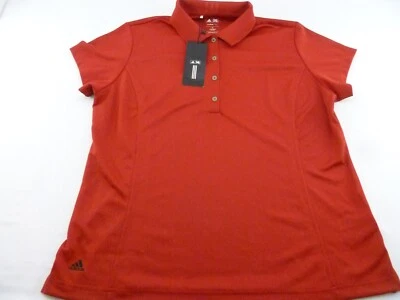 Женская рубашка для гольфа Adidas ClimaLite, XL, красная - Изображение 1 из 4