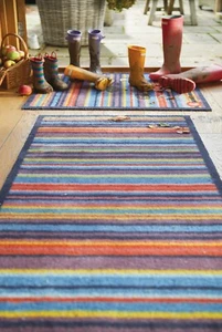 Hug Rug (Stripe 85) Dirt Trapper Door Mat & Runner Available Machine Washable - Picture 1 of 9