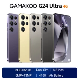 Unlocked SMART PHONES 24 Ulltra Dual SIM 4G Cheap Android Mobile Phone Free Gift - Picture 1 of 12