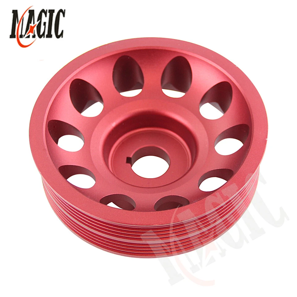 Polea ligera de aluminio del cigüeñal para Subaru Impreza WRX STI Legacy Red  Foto 1 de 4