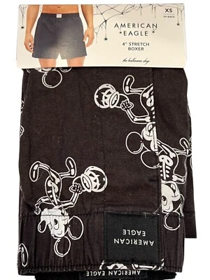 NUEVO CON ETIQUETAS AMERICAN EAGLE Boxer Elástico Talla XS-S-M-L-XL Negro Disney Halloween #84 Foto 1 de 4