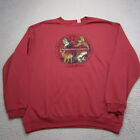 Vintage Mcintosh Seymour Sweater Mens Extra Large Red Hunting Wilderness Y2K