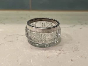 STERLING SILVER & CUT /CRYSTAL SALT CELLAR BY Schindler & Co (David Loebl) - Picture 1 of 10
