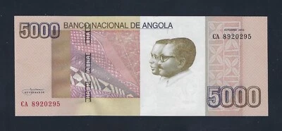 Portugal ANGOLA 5000 KWANZAS 2012 P-158 UNC - Image 1 of 2