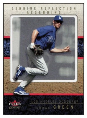 C896 SHAWN GREEN 2003 FLEER GENUINE REFLECTION ASCENDING 88/92 #92 DODGERS SP - Image 1 of 2