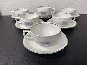 Vintage Rosenthal Belvedere Classic Rose Collection Germany 6 Cups & 8 Saucer - Picture 1 of 10