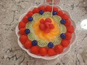 Happy Mother's Day Fruit Tart Pie Cake Scented Candle 17.64oz /500g 3 Lb 8” NEW - Picture 1 of 3