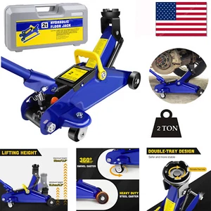2 Ton Hydraulic Trolley Floor Jack Car Lift Jack for Workshop Garage Repair - Picture 1 of 24