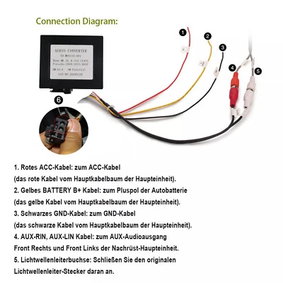 Decoderadapter Fiber Optic Sound System Für Mercedes Benz W209 B200 R/ML Klasse - Bild 1 von 4