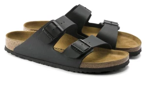 BIRKENSTOCK 0051793 ARIZONA BS ZAPATOS HOMBRE MUJER DOBLE HEBILLA NEGRO - Imagen 1 de 5