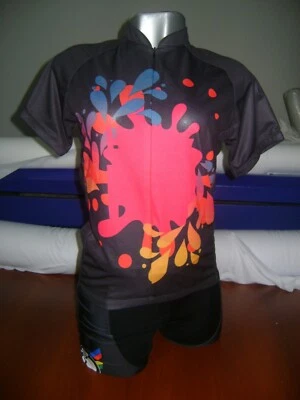 CAMISETA DE BICICLETA COLOR SPLASH PARA MUJER TALLA L CAMISETA DE BICICLETA 4 NIÑAS COOL COLO Foto 1 de 4