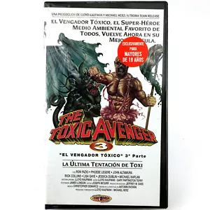 EL VENGADOR TOXICO 3 Sealed TROMA Ron Fazio Phoebe Legere HORROR GORE TERROR VHS - Picture 1 of 2