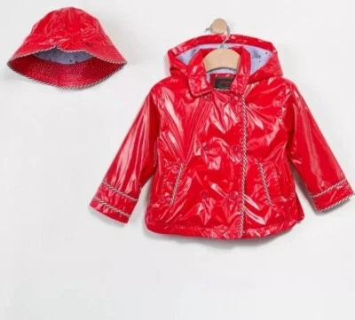 Куртка из красной масляной кожи Catimini с ведром размер 3 - Изображение 1 из 4