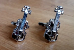 VIOLIN CUFFLINKS (BRAND NEW) - Picture 1 of 1