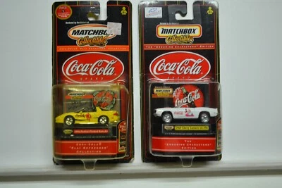 1999 COCA-COLA MATCHBOX Diecast Cars, 1996 Pontiac Firebird+ 1969 Chevy Camaro - Image 1 of 4