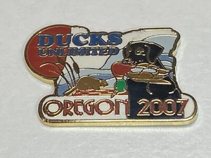 Old Vintage Ducks Unlimited DU Jacket Lapel Hat Pin Badge Tack Oregon OR 2007 - Picture 1 of 2