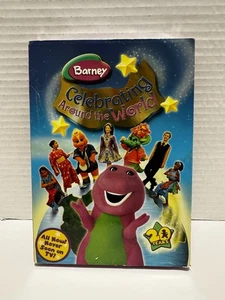 Barney DVD Celebrating Around The World Brand New In Plastic Sealed - Picture 1 of 3