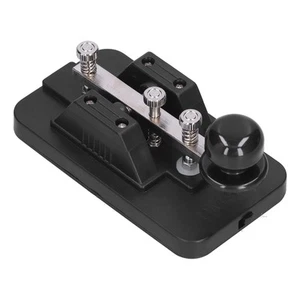Morse Code Key Telegraph Tapper Manual CW Practice Trainer W/ Buzzer For Be✈ - Zdjęcie 1 z 12