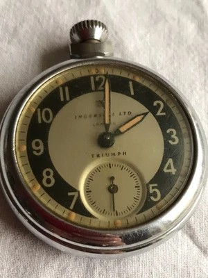 Vintage Ingersoll Triumph Pocket Watch - Not Working 5cm - Image 1 of 4