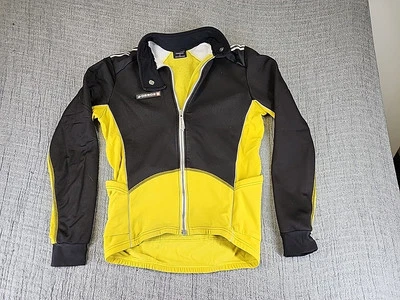 Jaqueta de ciclismo Assos feminina grande Prosline bloco de ar zíper completo preta/amarela - Imagem 1 de 4