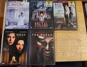 Lot Of 5 Horror Dvds Lost Souls/the Purge/rest Stop/brutal Colors/the Linda... - Picture 1 of 10