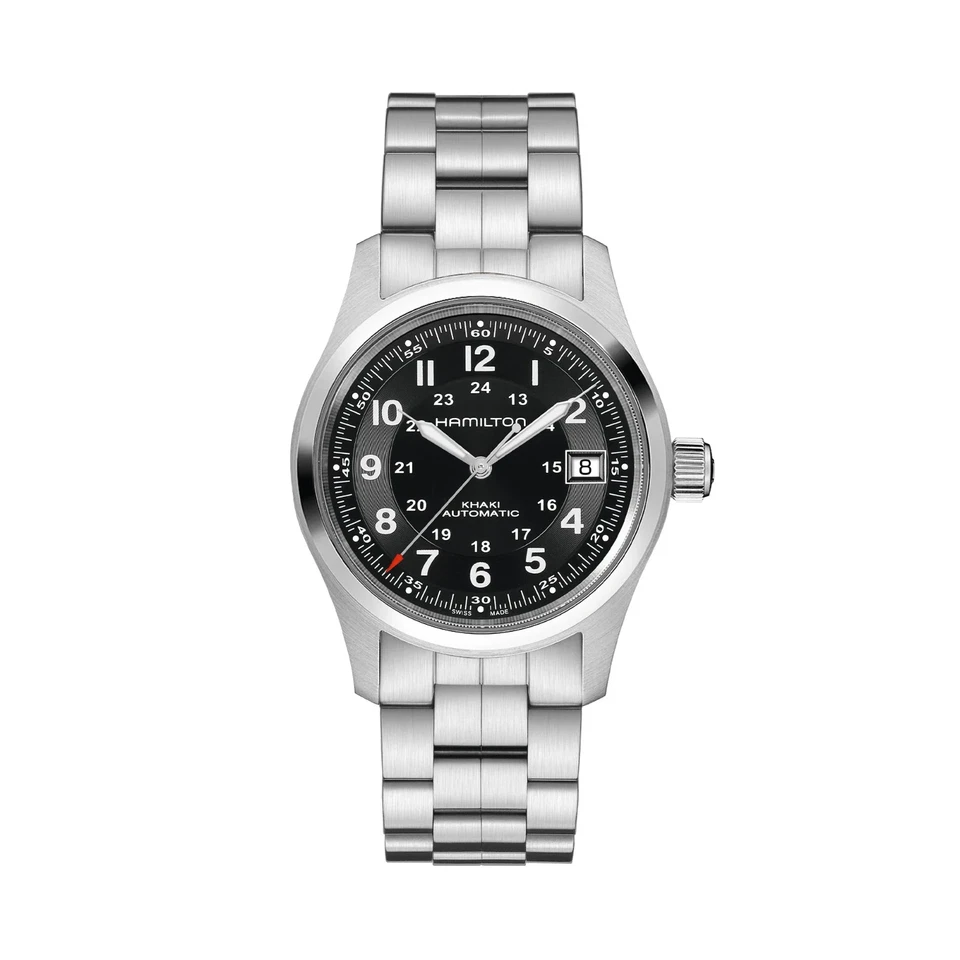 NUEVO RELOJ HAMILTON Khaki Field 38MM ESFERA NEGRA AUTOMÁTICO PARA HOMBRES H70455133 Foto 1 de 1