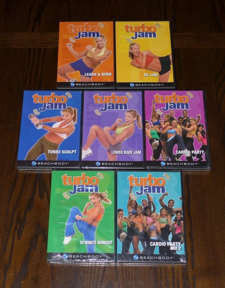 Lot 7 Beachbody TURBO JAM Workout Exercise (7 DVD Set) Chalene Johnson - READ Foto 1 de 4
