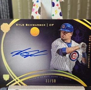 Kyle Schwarber 2016 Topps The Mint Rookie Rookie Auto 33/50 Cubs Phillies - Picture 1 of 2