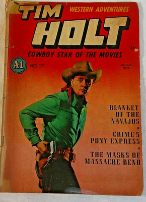 Tim Holt Western Adventures No.17 Cowboy Wild West Navajos Pony Express - Image 1 of 4