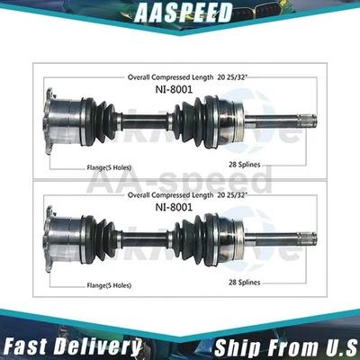 Conjunto de eixo dianteiro CV Joint CV para Nissan Pickup 1995 TrakMotive - Imagem 1 de 2