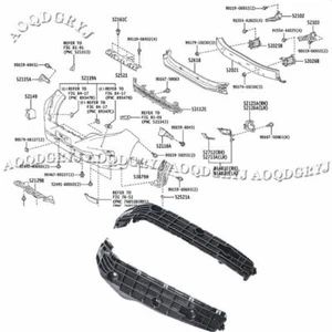 For Toyota Prado FJ150 2014-2017 Left & Right Front Bumper Bracket Cover Support - Picture 1 of 5