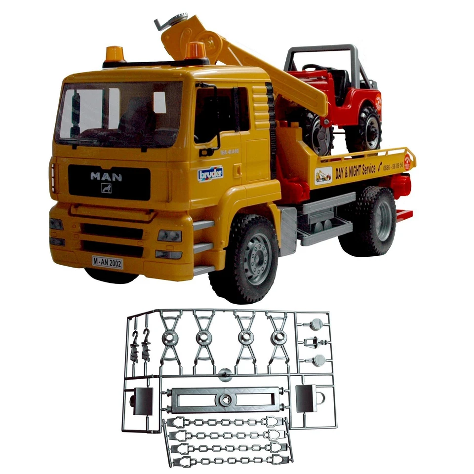 Bruder MAN TGA Tow Truck with SUV - Image 1 of 1
