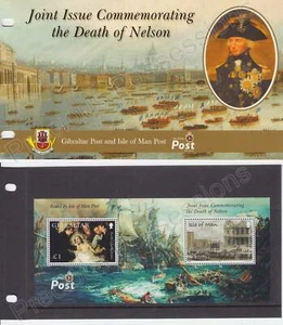ISLE OF MAN Presentation Pack 2005 Death of Nelson Joint Issue Gibraltar MS1264 - Picture 1 of 1
