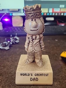 Paula Wooden 1970 - World's Greatest Dad Vintage Statue - Picture 1 of 2