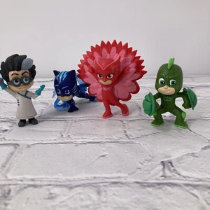 Set Of 4 PJ Masks 3” Action Figures Catboy Owlette Gekko & Romeo Frog Box Toys - Picture 1 of 9