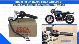 Royal Enfield "Right Hand Handle Bar Assembly Continental Gt 650" - Foto 1 di 5
