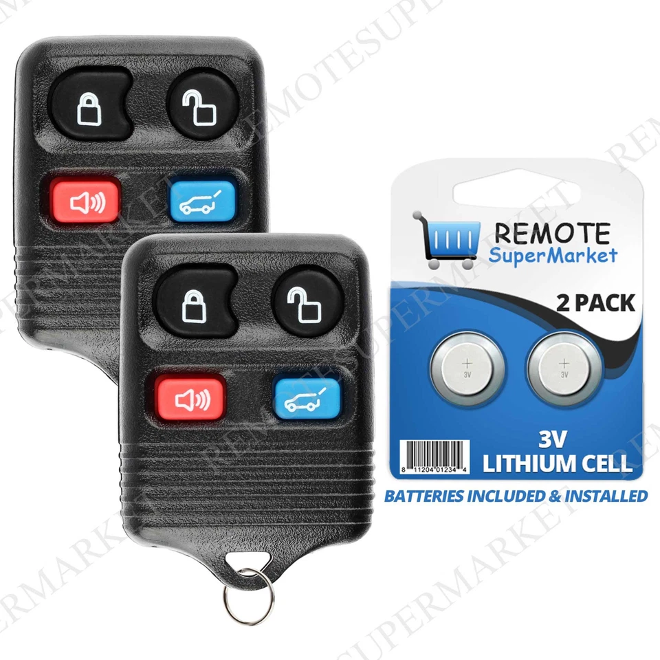 2 Replacement for Lincoln 2005-2011 Town Car 2006-2009 Zephyr Remote Car Key Fob Foto 1 de 4