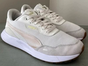 PUMA size 8 Women’s RUNTAMED PLUS MARBLE PRISTINE/FROSTED IVORY Athletic Shoes - Picture 1 of 9