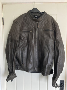 Richa Memphis mens brown leather motorcycle jacket UK48