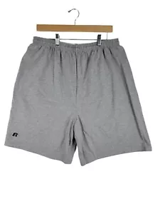 Grey Gray Dad Shorts Vintage Russell Athletic Mens XXL Above Knee Cotton NWT - Picture 1 of 8