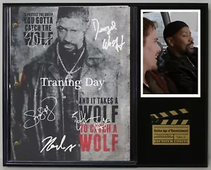 Training Day Reproduction Signed Movie Script Wood Plaque Display - Picture 1 of 8